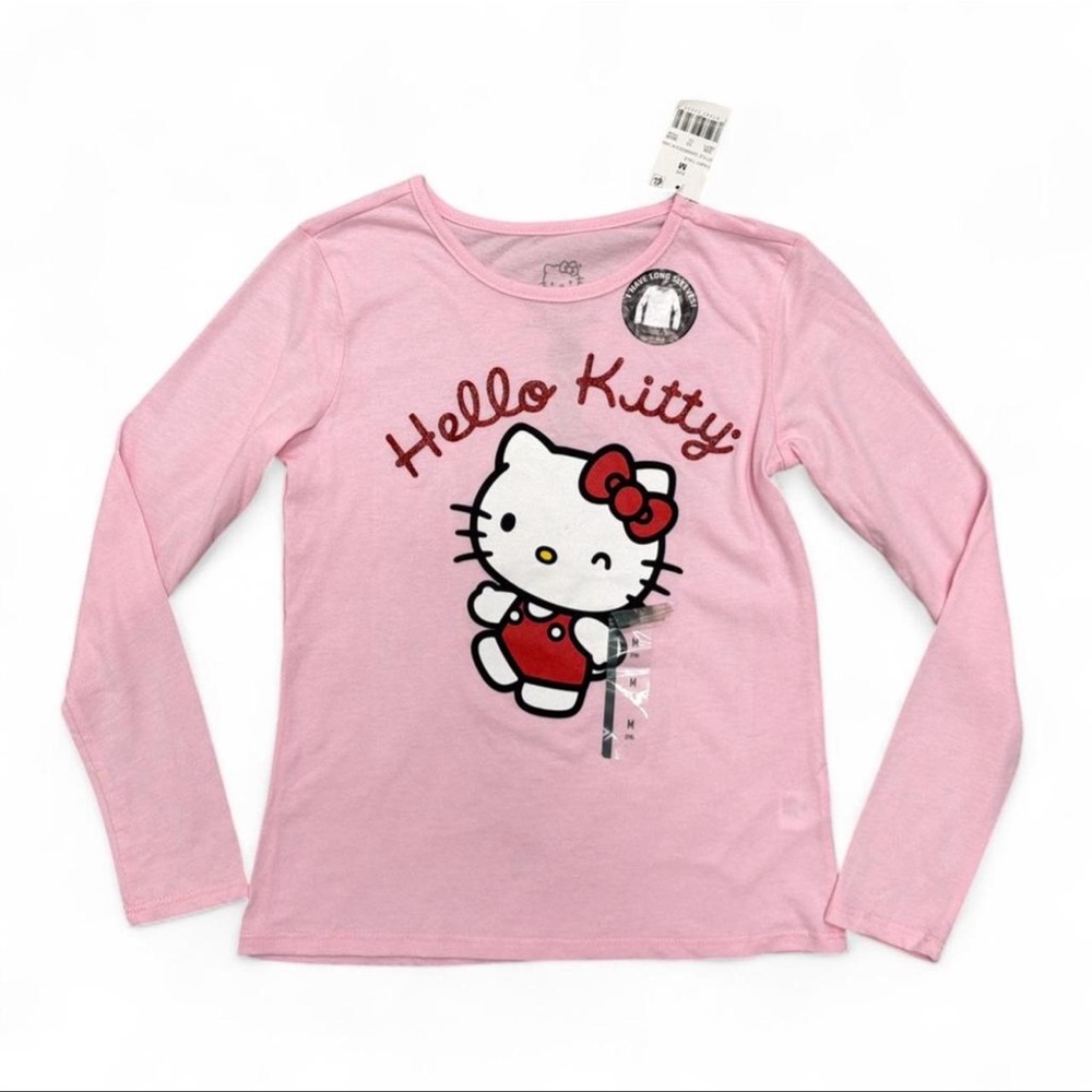 Hello Kitty Pink Graphic Long Sleeve Tee